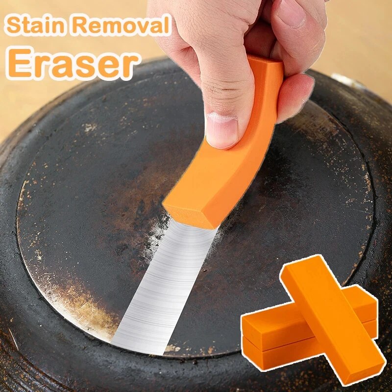 Home Improvement Mall - 1個入り 簡単水垢除去ゴム 家庭用キッチン掃除ツール キッチン/トイレ錆落としブラシ 浴室ガラス錆除去剤