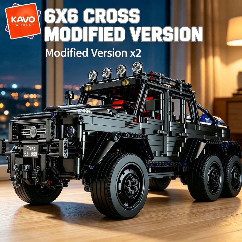 Home Improvement Tool Time - KAVOWORLD 6x6ヘビーデューティーオフロードトラック 組み立てブロック 1:8 メカニカルコンストラクショントラックモデルキット 3224ピース