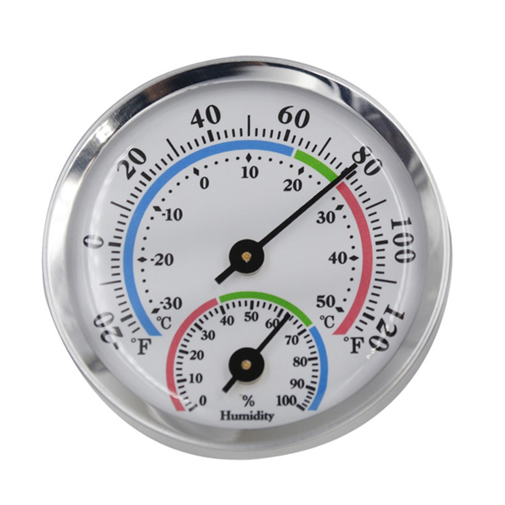 1 個アルミ温度計湿度計 57x57x13mm リアルタイム - Home Improvement Tool Time のレビューと価格