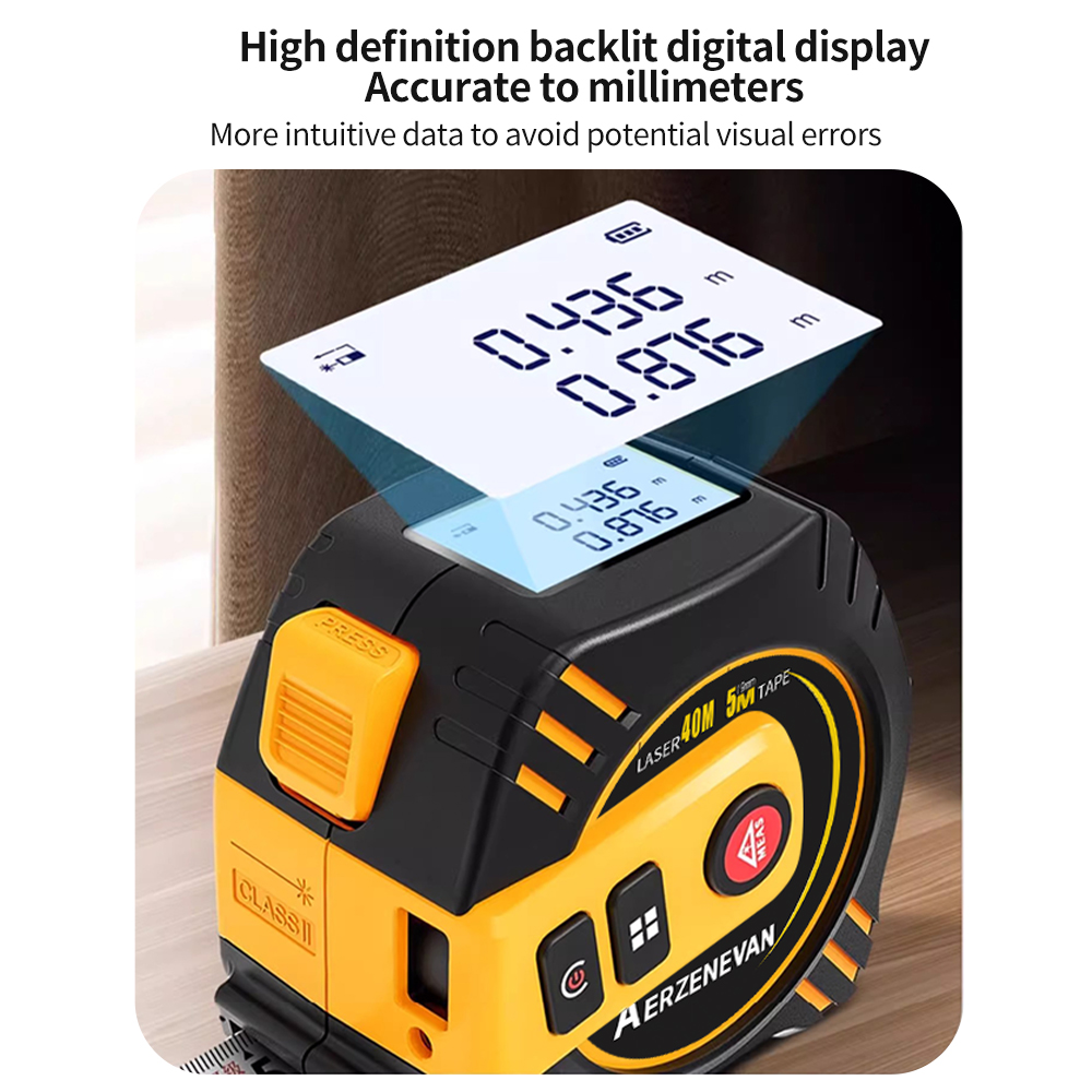 高精度レーザーテープメジャー 2-in-1 インテリジェント - Home Improvement Expo のレビューと価格