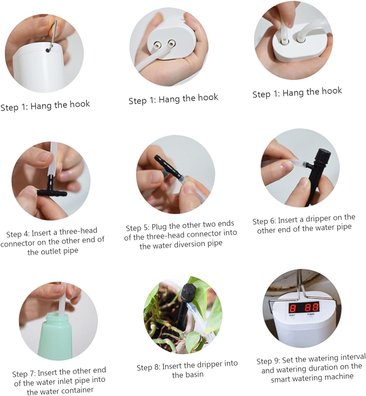 自動植物花散水ポンプ家庭用スプリンクラー点滴灌漑装置 2/4 - Home Improvement Tool Time のレビューと価格