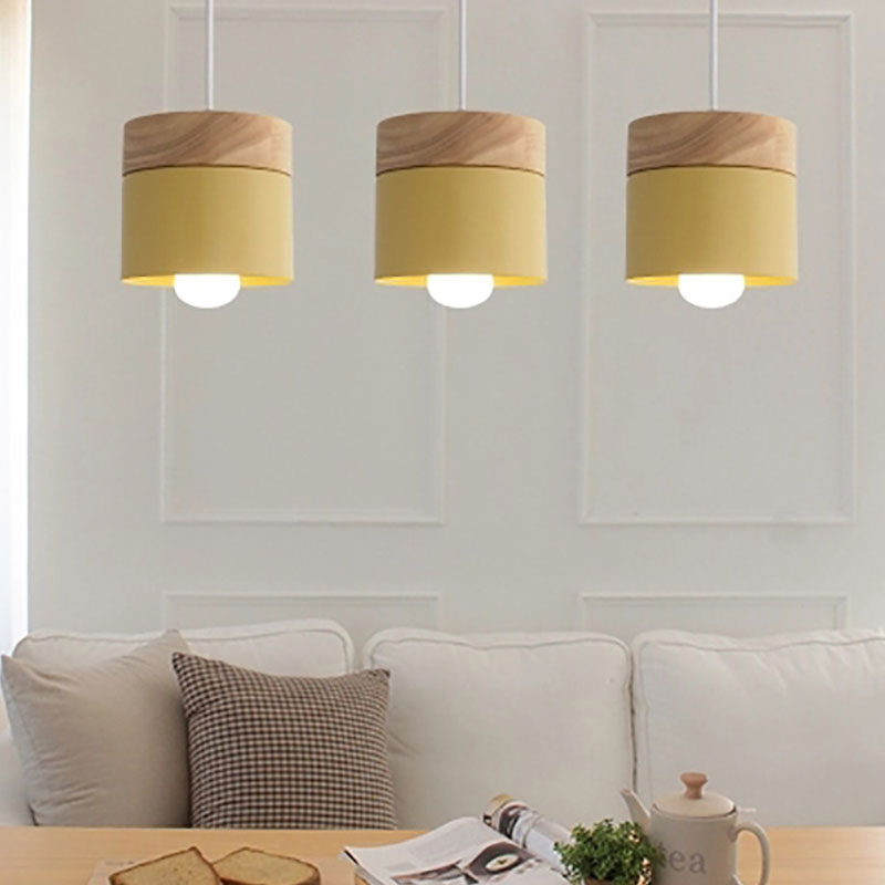 北欧シンプル LED E27 ペンダントライトモダンマカロン - Home Improvement Expo のレビューと価格