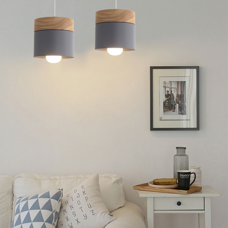 北欧シンプル LED E27 ペンダントライトモダンマカロン - Home Improvement Expo のレビューと価格